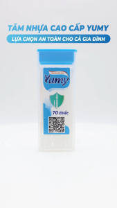 [Combo 10] Tăm Chỉ Nha Khoa Hộp Chữ Nhật YUMY Size Z 70 Cây (TN11-124) Chỉ Mịn Không Bung