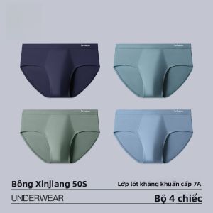 Quần lót nam MiiOW cotton 100% tam giác kháng khuẩn thoáng khí