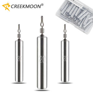 10pcs 360° Rotating Drop Shot Fishing Sinkers 3.5-20g Cylindrical Lead Weight Tangle Free Design for Bass Finesse Fishing Tackle