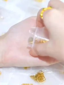 Gold Chain emas 916 original malaysia womens opal liufu pearl green jade pendant jewelry for Wifes wedding gift