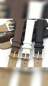 Personalized Customized Name Date Men Women PU Leather Strap Watch Band Black Brown 12mm 14mm 16mm 18mm 20mm 22mm 24mm Watch Strap