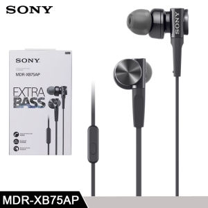 Original SONY MDR-XB75AP In-Ear Extra Deep Bass Earphones 3.5mm Wired Stereo Headphones Sport Earbuds Handsfree Headset With Mic
