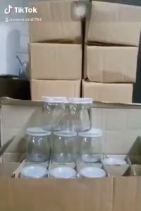 Hũ Thủy Tinh Làm Sữa Chua Hũ Thủy Tinh Làm Bánh Plan Pudding Caramel Dáng Tròn Có Nắp Dung Tích 100ml