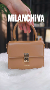 Milan Chiva รุ่น Hand Bag กระเป๋าถือ กระเป๋า สะพายข้าง กระเป๋าผู้หญิง หนัง PU กระเป๋าหนัง (MC-484)