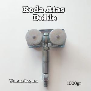 Roda atas besar doble dobel ganda kupu roda gantung pintu sliding garasi