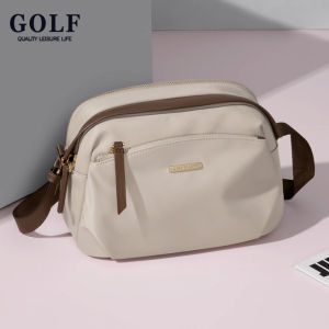 GOLF QUALITY  Womens Crossbody Bag Multi-Layer Oxford Large Capacity Casual Single Shoulder Small Bag Lightweight Lady Fashion Bag Multi-Layer Zipper Design Bag Apricot Khaki Black