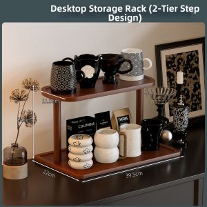 CHUJUN | Wooden Cup Organizer Shelf