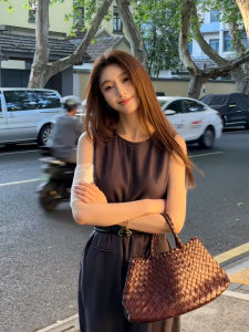 Slimming High Waist One Piece Pants Womens Fashion Summer New Arrival Commute Elegant Wide Leg Pants Seven/Nine Pants