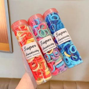Colorful Candy Childrens Hair Ties Towel Small Circle Girls Baby Hair Bands Hair Bands Elastic Hair Ties for Kids
