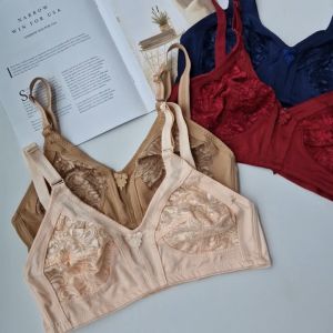 3 Pcs Beha Emak Kutang Bh Nenek Pakaian Dalam Wanita Tanpa Busa