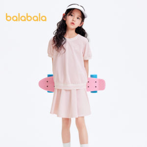 Balabala ชุดฤดูร้อนเด็กและเด็กผู้หญิงชุดสองชิ้นสำหรับเด็กแนวโน้มการเคลื่อนไหวแฟชั่นสุดเท่