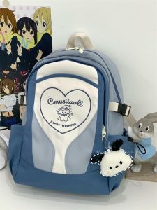 Retro American Womens Backpack High Capacity Contrast Color School Bag for College Students High School Students Book Bag