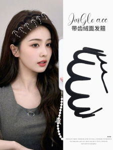 Băng Đô Tóc Nữ Kiểu Mới 2025 Băng Đô Tóc Sóng Lớn Phủ Lông Cừu Răng Cưa Phụ Kiện Tóc Nữ Cao Cấp Băng Đô Tóc Nữ