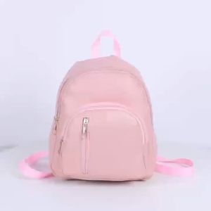CJY SHOP#1201 Fashion casual 11inches backpack for Women features a 3-zipper design and adjustable strap