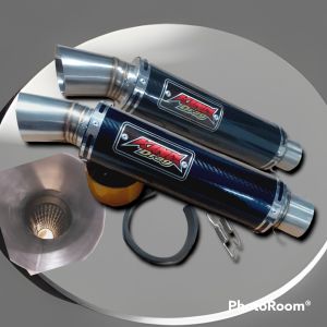King Drag Knalpot Silencer Motor / selencer sarangan full inlet 50 mm