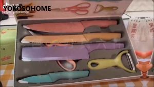 🔰 𝗧𝗼𝗽 𝗥𝗮𝘁𝗲𝗱 6 In 1 Corrugated knife Kitchen Knife SCISSORS set