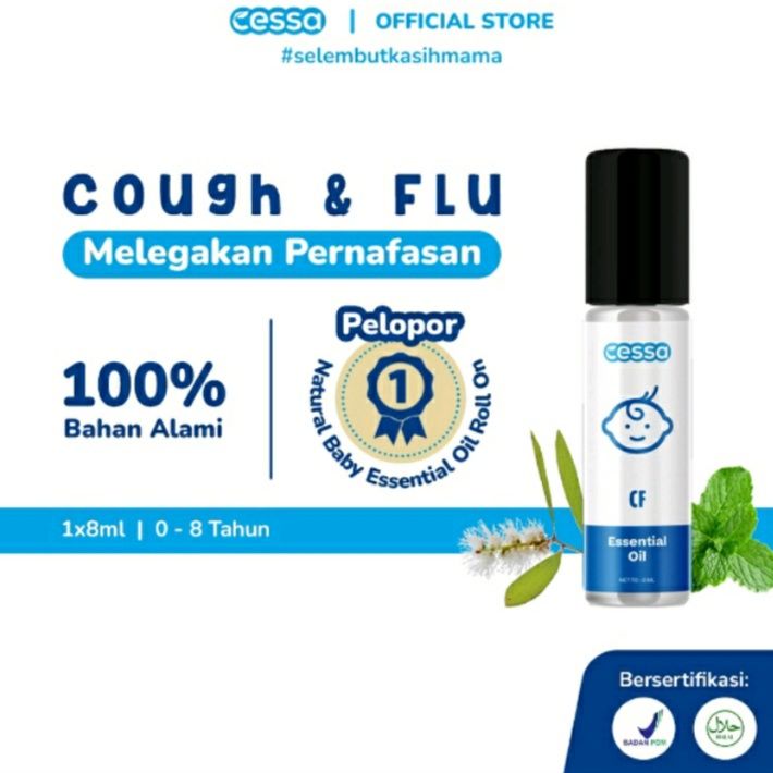 Cessa Oil/ Cessa Cough n flu minyak telon untuk meredakan batuk pilek