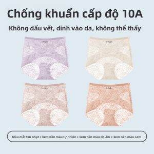 MiiOW | Quần lót nữ Ice Silk Pure Cotton Extended Crotch High Waist Catman Quần lót tam giác ngắn mùa hè 2025 kháng khuẩn