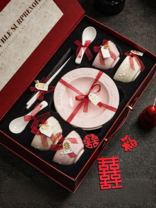 JINGDITAOCI | Underglaze Gift Tableware Set for Newlyweds Moving House