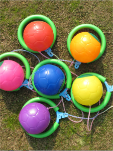 Jumping Ball Bouncing Ball Foot Fitness Toy for Kindergarten Children Primary School Students Adults Baby Shaking Ball