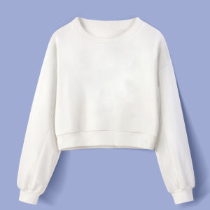 เสื้อฮู้ดคอกลมสีแดงลายพิมพ์ผีเสื้อสำหรับผู้หญิง ทรงหลวม กระโปรงสั้น ทรงเข้ารูป เสื้อผ้าทำงานสไตล์เกาหลี ฤดูใบไม้ผลิและฤดูใบไม้ร่วง