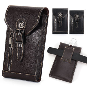 Mens Waist Bag Mobile Phone Pouch Belt-Style Construction Site Phone Holder Portable Small Size Multifunctional Waist Pack