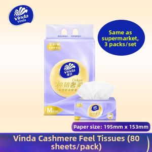 Vinda | Silky Soft and Strong Facial Tissue M 3 Layers 80 Sheets