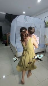 Màn Chụp  Mùng Chụp Đỉnh Vuông Cao Cấp Mộc Miên ( Hà Nội )