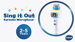 VTech Interactive Karaoke Microphone with Lights for Kids 2-5 Years Boys Girls