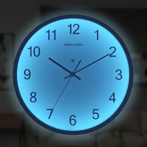 Sound Control Luminous LED Clock Minimalist Nordic Series Wall Clock Hot Sale Morden Home Living Room Simple and Fashion Creative Clocks 30cm