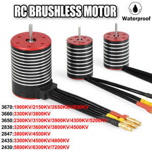 DSpower | 3650 3660 3670 2435 Series Waterproof Brushless Motor for 1/8 1/10 1/12 1/14 2S 3S RC Car Racing Off-Road Crawler Boat Wltoys