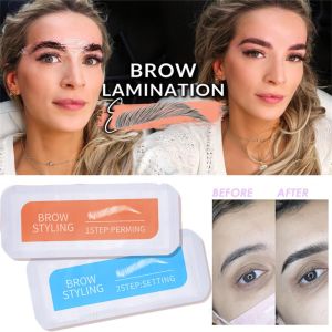 PICKIT มืออาชีพ อยู่ยั้งยืนยง ตั้งค่าคิ้ว กันน้ำ เซ็ตคิ้ว ลิฟติ้งคิ้ว ชุดเคลือบคิ้วเคราติน 3D Feathery Brows