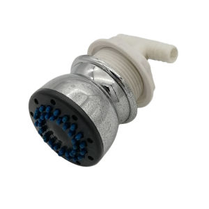 Water Saving Massage Shower Head With Rotating Back Nozzle For Bathroom Therapy Spa Plastic Fixture