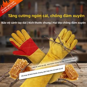 Terrain Kun | Găng Tay Chăn Ong Chống Đốt Bền Da Bò