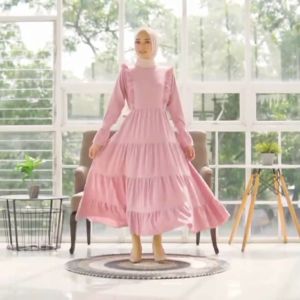 GAMIS DEWASA KONDANGAN WANITA SIMPLE DAN ELEGAN | Gamis dewasa bahan crinkle airflow premium ryzen