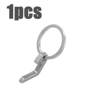1-10PC Portable Stainless Steel Beer Bottle Opener Keychain Men Gifts Mini Bottle Opener Titanium Alloy Key Ring Carry Easily