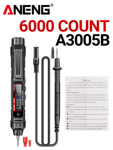 ANENG 6000 Counts Professional Multimeter Pen Phase Sequence Detector AC/DC Voltage Meter Ohm Temp Diode Electrician Tool A3005B