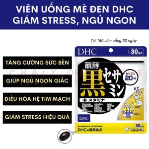 Viên uống mè đen DHC nội địa 180 viên Nhật Bản