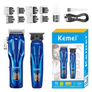Kemei KM-2217 Professional Hair Clipper For Man High-Powered Brushless Motor New  Electric Kit Hair Cutting Trimmer Set