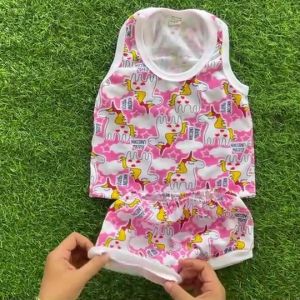 ชุดเด็ก ชุดเสื้อกล้ามกางเกงลิง ( เสื้อกล้าม + กางเกงขาเต่า ) เข้าชุดกันสุดคุ้ม