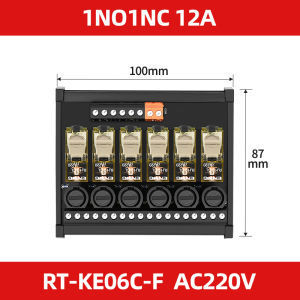 ENMG | RJ1S RJ2S DIN Rail Mount Socket Relay Module 220V AC DC 16 CH PLC Control 5-pin 8-pin 16A 24VDC High Power Industrial Automation