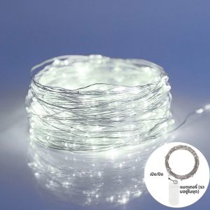 5 ชิ้น LED ทองแดงลวดไฟ Fairy กันน้ํา LED String ไฟแบตเตอรี่ดําเนินการ DIY งานแต่งงานตกแต่งคริสต์มาส Garland