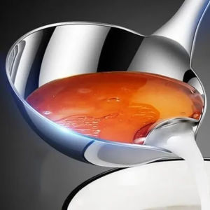 Dizoey Stainless Steel Oil Separating Spoon Fat Oil Separator Ladles Skimmer Spoon Food Grade Kitchen Aid Cooking Accessories