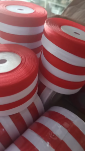 Pita Satin Merah Putih Hiasan Kemerdekaan 0.5 inch 12mm / 1 inch 24mm Roll HUT RI