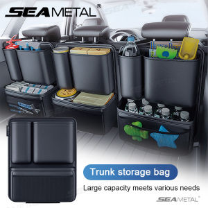 SEAMETAL Car Seat Back Hanging Bag Rear Seats Headrest Storage Bag for Car Trunk Tissue Drink Holder Large Capacity Organizer