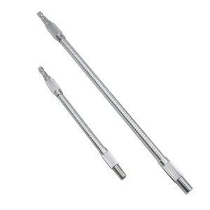 【New Arrival】 200/300mm Length Flexible Extension Bar 1/4 Hex Shank Metal Flex Shaft Flexible Drill Bit Extension for Screwdriver
