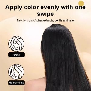 Soft Hair Dye Stick For Grey Coverage Sweat-Proof Hair Dye Stick Waterproof Temporary Hair Dye Comb Long-Lasting Covering White Hair