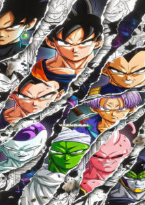 Bandai | Oil Painting Anime Dragon Ball Goku Vegeta By Numbers Modern Wall Decor for Living Room Bedroom Perfect Gift No Frame