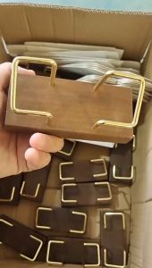 Wooden Business Card Holder Cards Display Stand Counter Accessories Card Holder Storage For Office