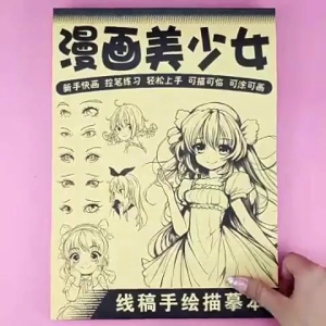 Novice Zero Basic Manga Sketching Tutorial Tracing Anime Sketch Comics Line Draft Book Line Art Tracing Book Cartoon Practice Anime Hand Drawn Book Art Supplies Line draft hand drawn